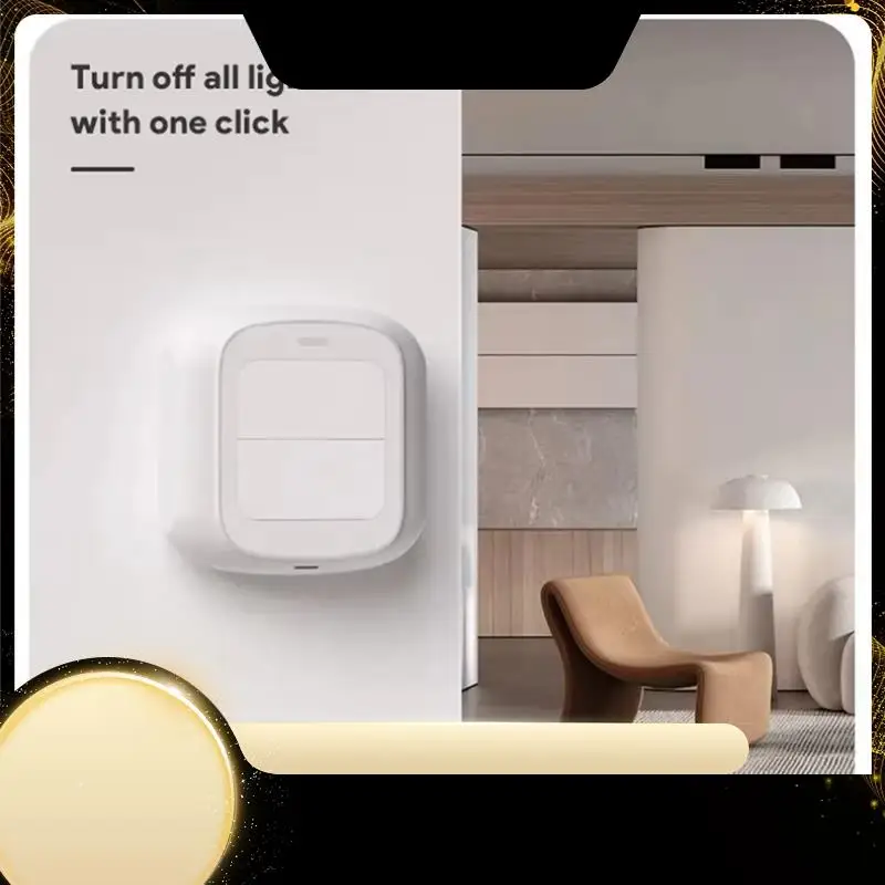 

Tuya 2-бандовый кнопочный переключатель сцен, панель дистанционного управления, умный дом, автоматизация, контроллер Sence