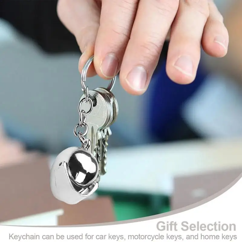 Mini porte-clés de casque de moto, porte-clés de voiture, pendentif de sac portable, décoration automatique