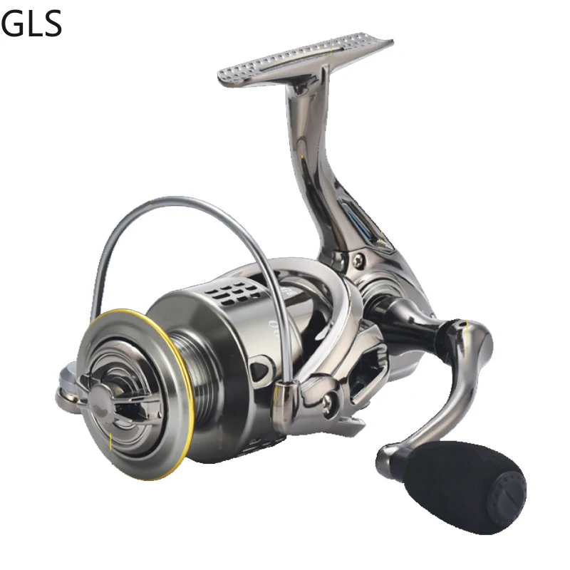 

GLS Brand New 13+1BB High Quality Saltwater Pike Fishing Reel 1000-7000 Ultra Light Metal Spool Durable Spinning Reel