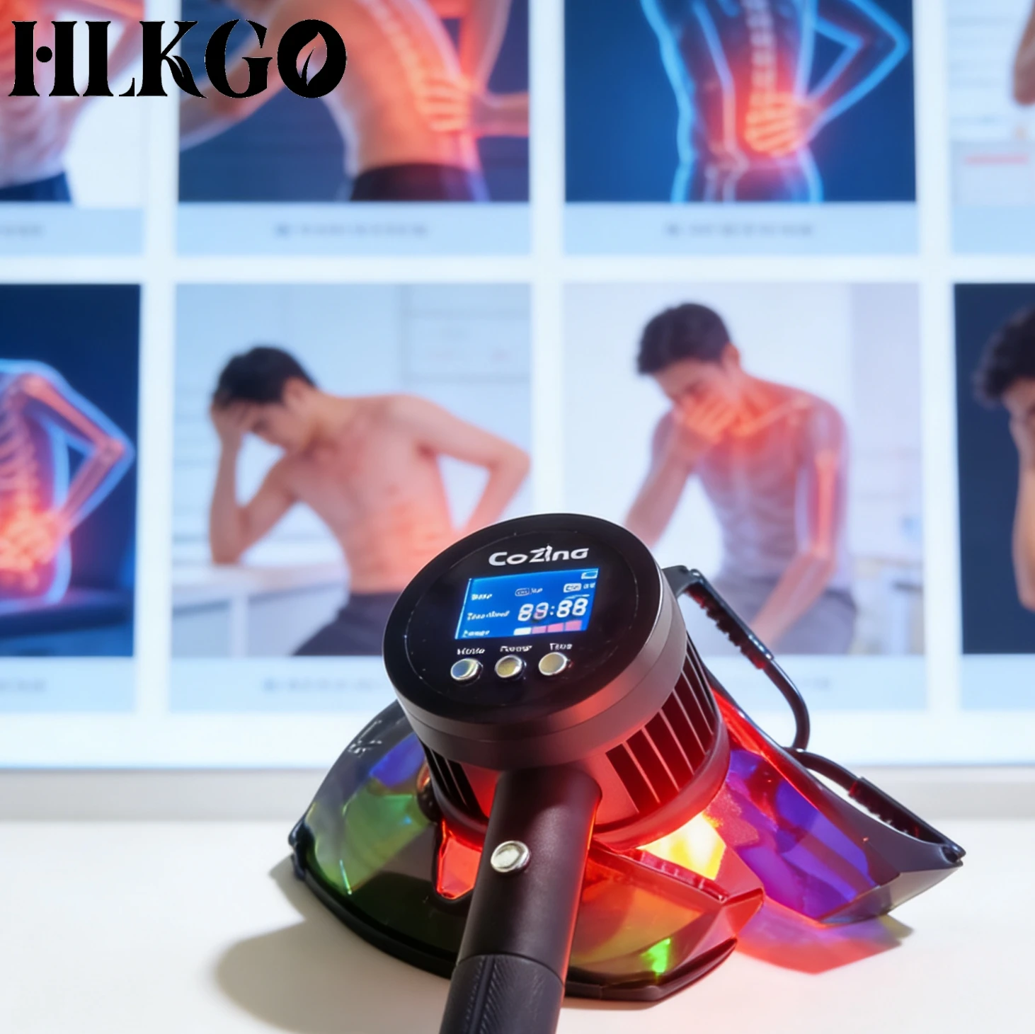 HLKGO Portable Cold Laser Therapy Instrument Professional Medical Grade 25 Diodes for Joint Pain Arthritis Wound Care