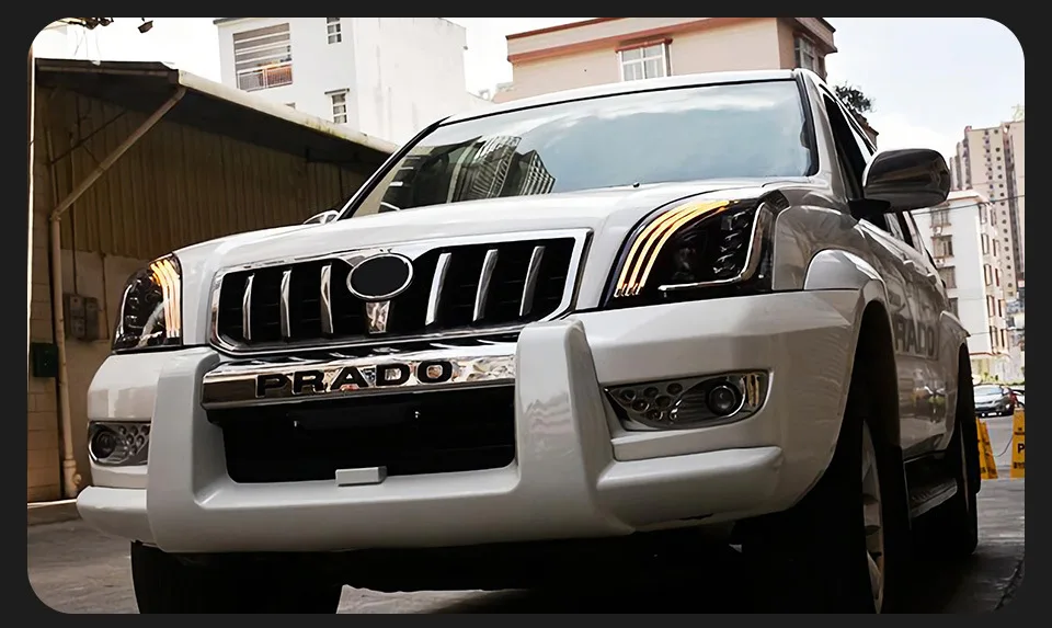 Archaic New Design LED Headlight for Toyota LAND CRUISER PRADO FJ120 With Starting Animation Blue to White