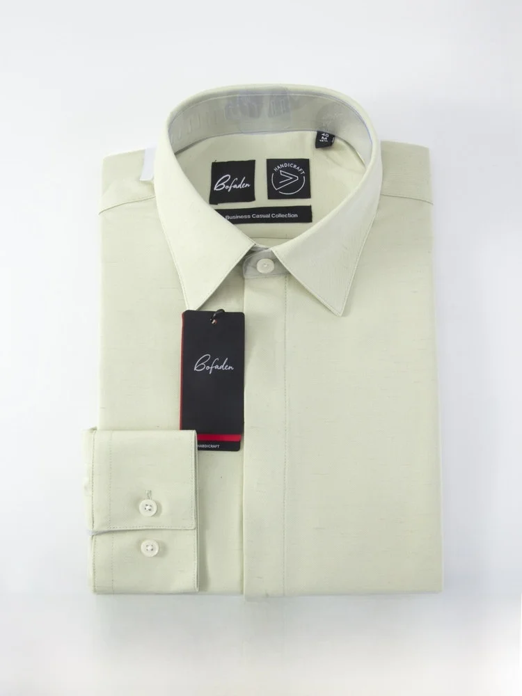 

Slim Fit Linen Cotton Lyocell Blend Long Sve Men's irt Breathable Commute Casual Sle Stand Fit Autumn Winter irt