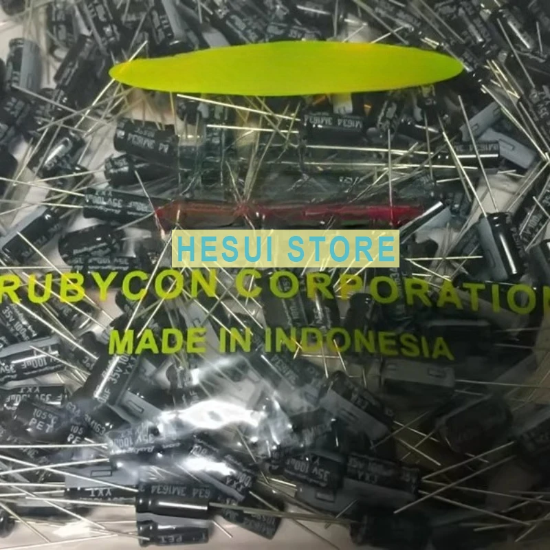 Ruby imported electrolytic capacitor 35V100UF 6.3X11 YXJ high frequency low resistance 100UF 35V long life