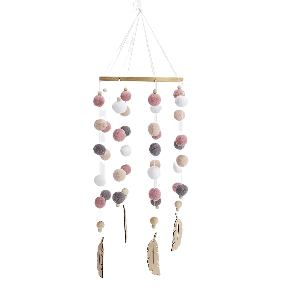 

1pc Wind Chime Hanging Hairball Wall Pendant Nordic Hairball Pendant Style Bedroom Kids Dorm Eco Friendly