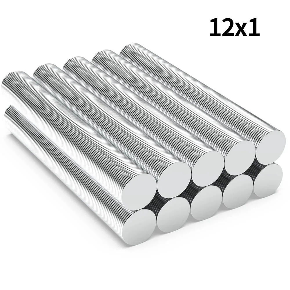 

12x1mm N35 Super Strong Neodymium Magnet Round NdfeB Powerful Permanent Magnetic imanes Refrigerator Magnets 12*1