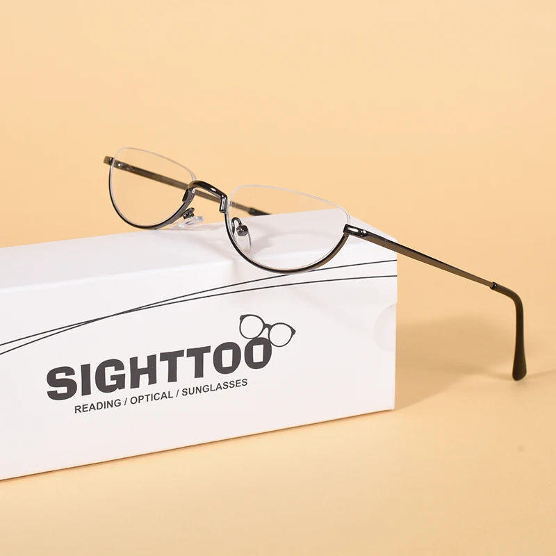 แว่นตาอ่านหนังสือ Hlaf กรอบ Vintage Men's Presbyopic แว่นตาแบรนด์หรูรอบแว่นตาอ่านหนังสือผู้ชายผู้หญิง