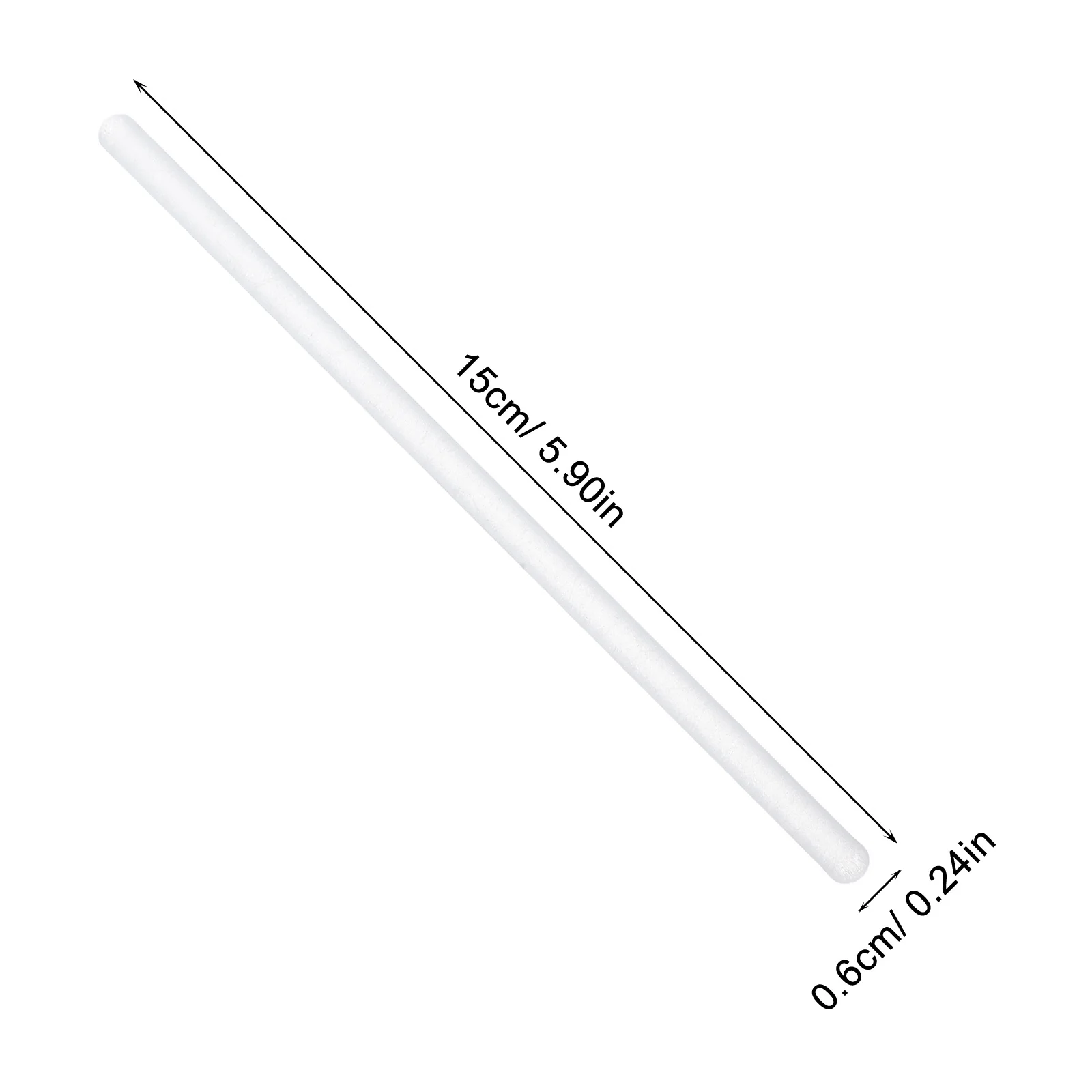 Hastes de agitação de vidro, varas de agitação de laboratório suaves e seguras para experimento científico, mistura de suprimentos de cozinha, varas de agitação experimentais com 10 peças