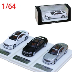 Diecast 1/18 Size Mercedes S65 AMG W222 Alloy Model Car Benz Classic Car Toys for Boys Gift Collectible Ornament Souvenir