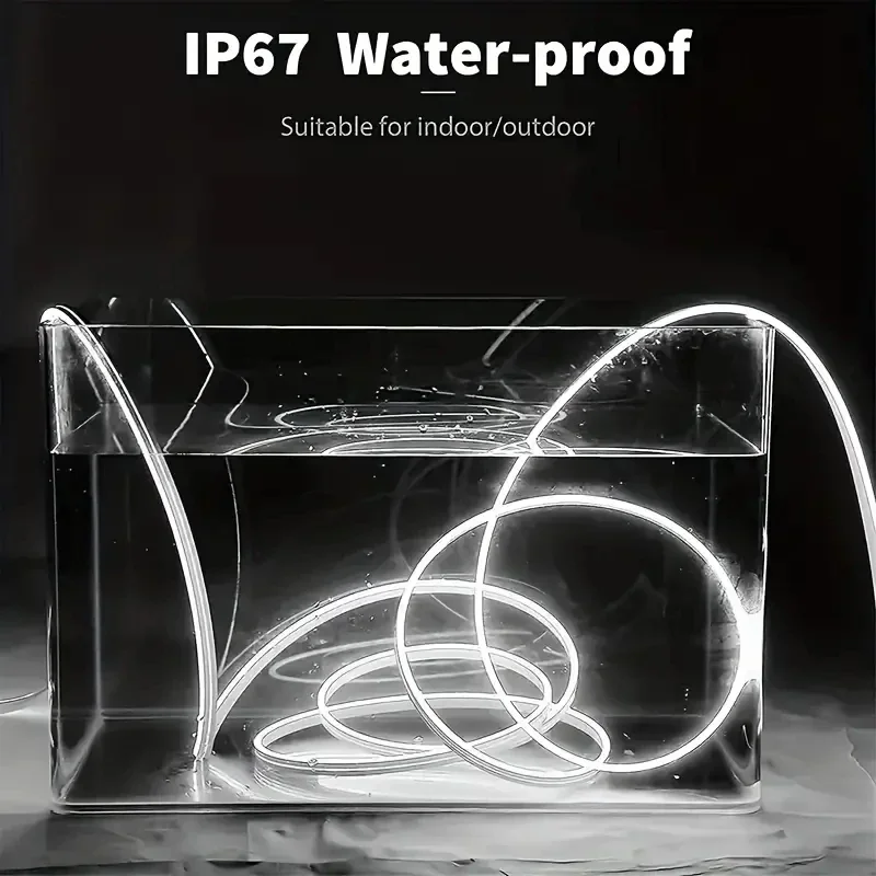 LED Flexible Strip Lights 1M/2M/3M/4M/5M Touch Sensor Waterproof Neon Light for Bedroom Decor Living Room Kitchen Cabinets Light