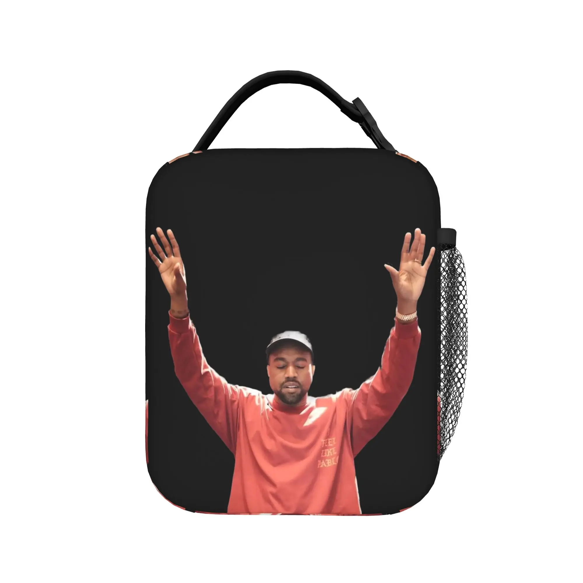 Kanye West Rock  Insulated Lunch Bags Thermal Bag Lunch Container Rapper Leakproof Tote Lunch Box Bento Pouch Beach  Travel