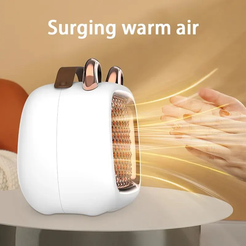 Electric Heater Mini Portable Intelligent Air Heater Reduced Wind Noise Home Heating Warmer Fan Intelligent Constant Temperature