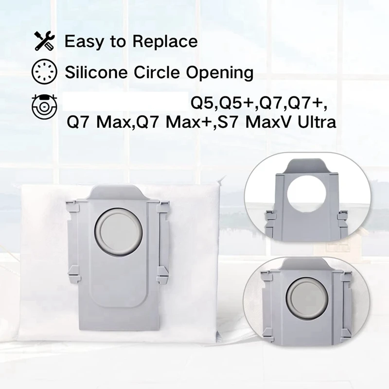 Roborock S8 Pro Ultra Roborock S7 Maxv Ultra Roborock Q7 Max+ Roborock Q8 Max Puls Ultra Robot Vacuum Dust Bags Accessories