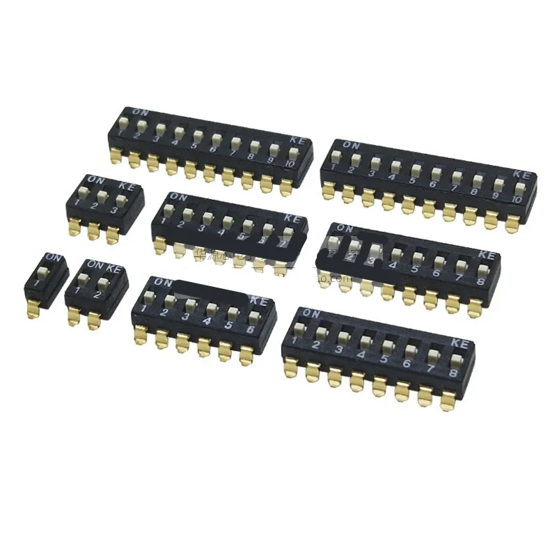 100PCS DSIC02LSGET 1/2/3/4/5/6/7/8/9/10P Toggle Switch SPST SOP ONKE ON/OFF ROHS