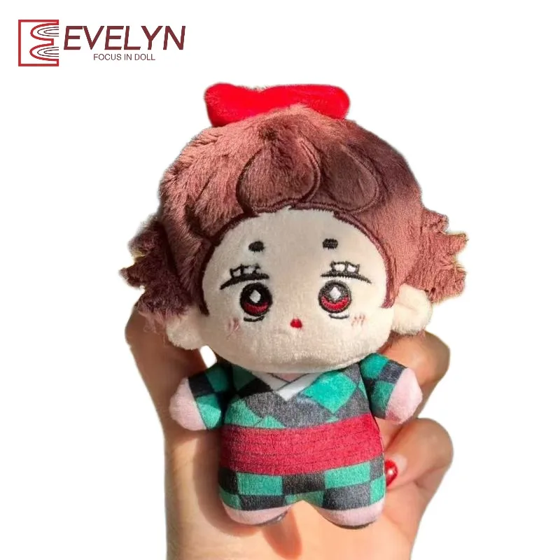 Evelyn 10CM Neue Plüsch Anhänger Baumwolle Puppe Stofftier Kawaii Puppe Anime Schlüsselbund Zubehör