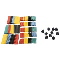 10 Pcs X ON/OFF/ON 3 Position SPDT Round Boat Rocker Switch & 328Pcs Cable Heat Shrink Tubing Sleeve Wire Wrap Tube