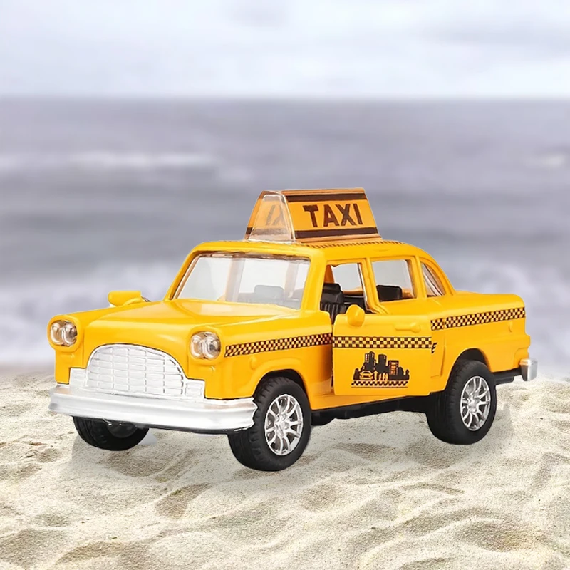 

1:36 alloy Thunderbird taxi model children's toy car ornament springback car model boy's educational toy