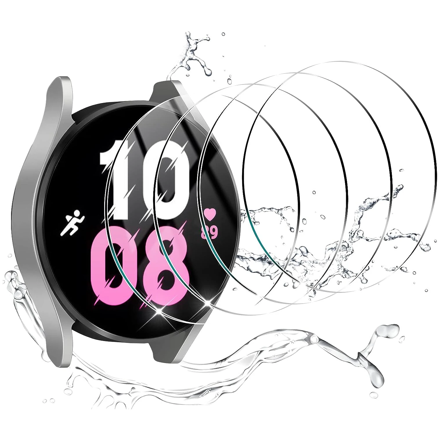 9H الزجاج المقسى لساعة سامسونج جالاكسي 3 4 5 6 40/44 مللي متر 41/45 مللي متر الكلاسيكية 42/46 مللي متر 43/47 مللي متر المضادة للخدش فيلم HD واقيات الشاشة