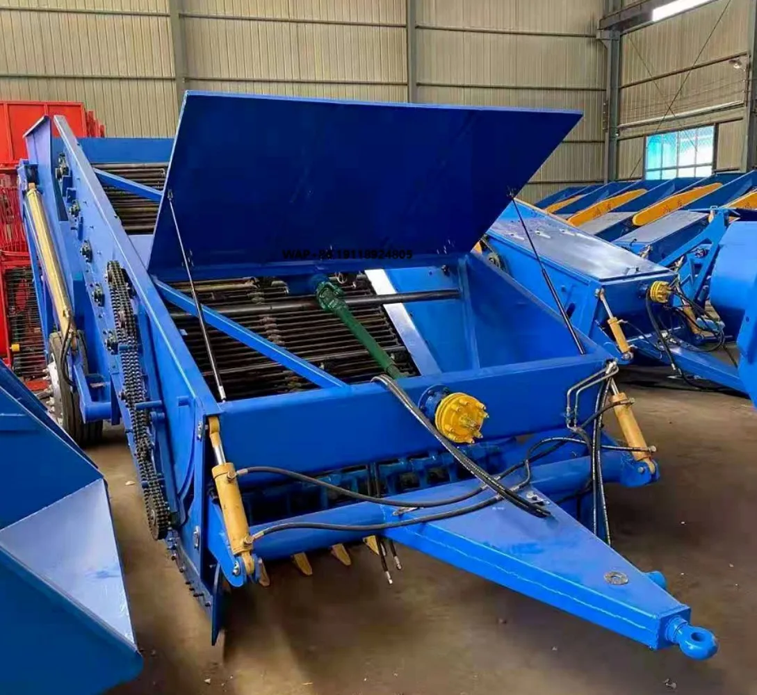 1300mm Automatic Tractor-pulled Stone Collecting Machine Farm Rock Stone Picker Removal Collecting Machine