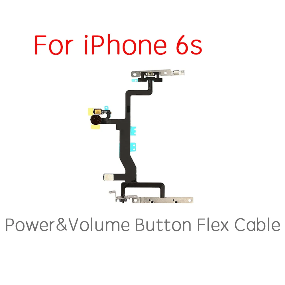 Power ON/Off Mute And Volume Control Button Switch Connector Shock Flex Cable  For iPhone 6 6Plus 6S 6sPlus