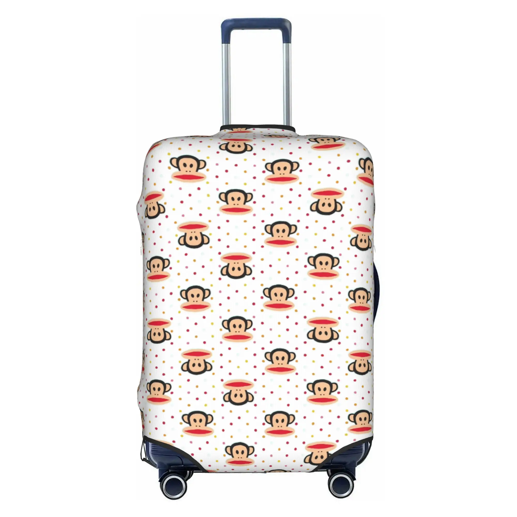 Funny Colourful Monkey Printed Luggage Cover Elastic Seamless Pattern  Travel Suitcase Protective Covers Suit For 18-32 inch