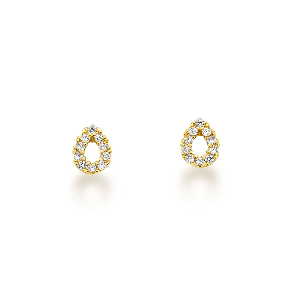 18K Gold Plated Second Hole Drop Earring