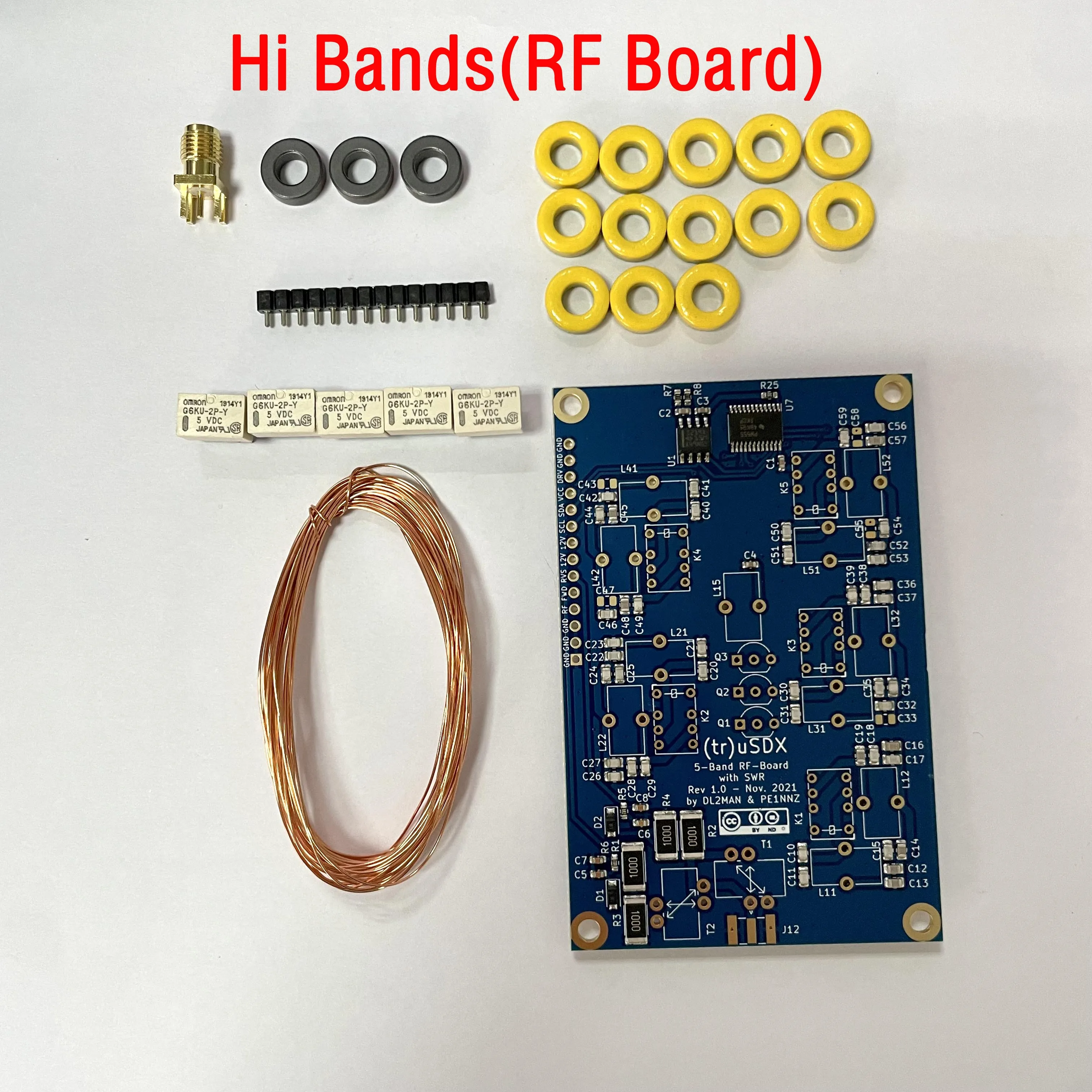 (Tr) USDX Usdx Transceiver Hi Band และวงดนตรีคลาสสิกชุดโดย PE1NNZ และ DL2MAN ประสิทธิภาพใน70-75% Region