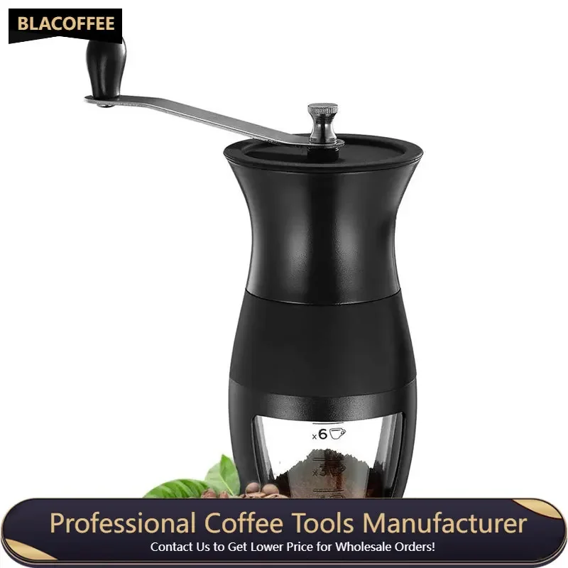 

Manual Coffee Grinder Adjustable Hand Mill Grinder Drip Coffee Portable Hand Crank Coffee Grinder with Ceramic Burr