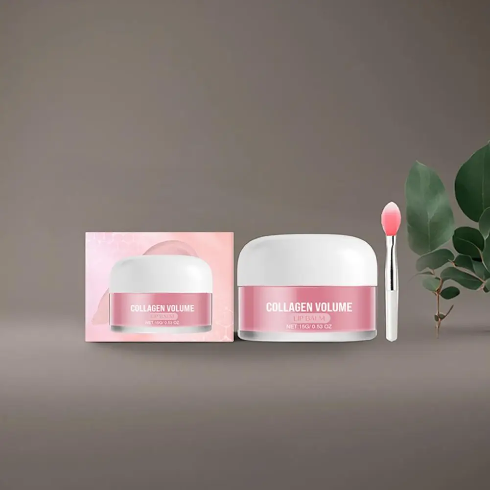 1 pçs lábio máscara de dormir noite cuidados com os lábios colágeno hidratante suave secura nutritivo linha labial creme frutas rosa bálsamo labial