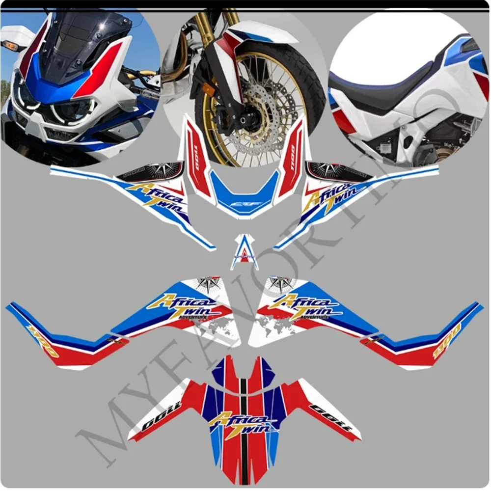 

Tank Pad Stickers Decal For Honda CRF1100 CRF 1100 L Kit Adventure ADV Visor Set Africa Twin Protection Side 2019 2020 2021