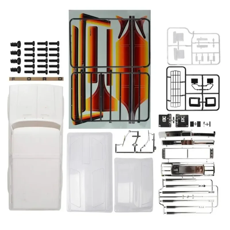 

Запчасти для радиоуправляемого гусеничного автомобиля, корпус из жесткого пластика, колесная база 313 мм, в разобранном виде, комплект для 1/10 Axial SCX10 90046 Trxs TRX4 Ford