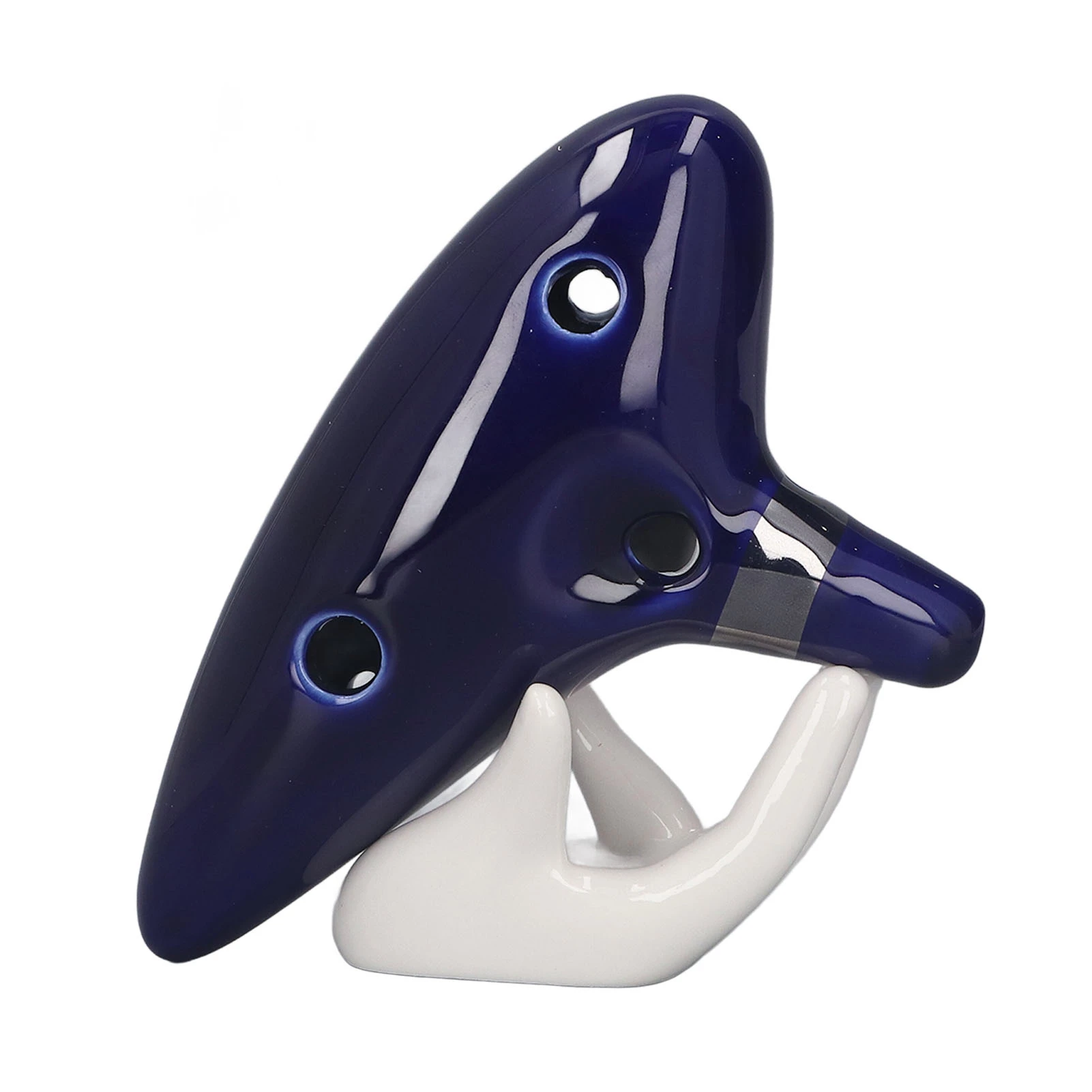 12 Sound Hole Alto C Ocarina Ceramic Ocarina Instrument Kit with Hand Holder and Musical Score Blue 2026 New
