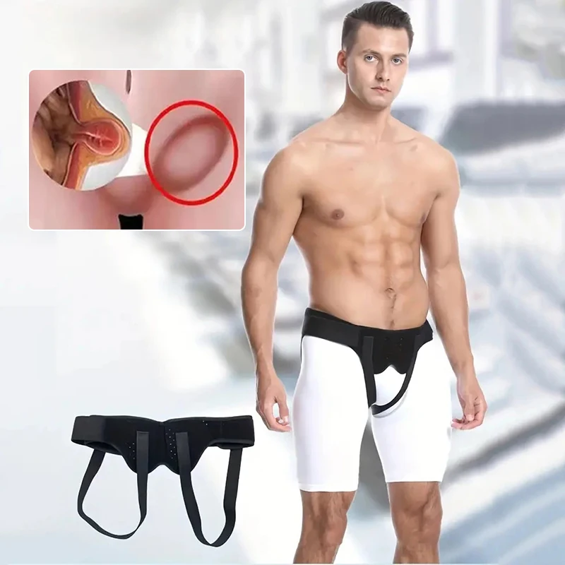 

Hernia Belt Adult Men Inguinal Groin Pain Relief With 2 Removable Compression Pads Support Adjustable Inflatable Hernia Bag