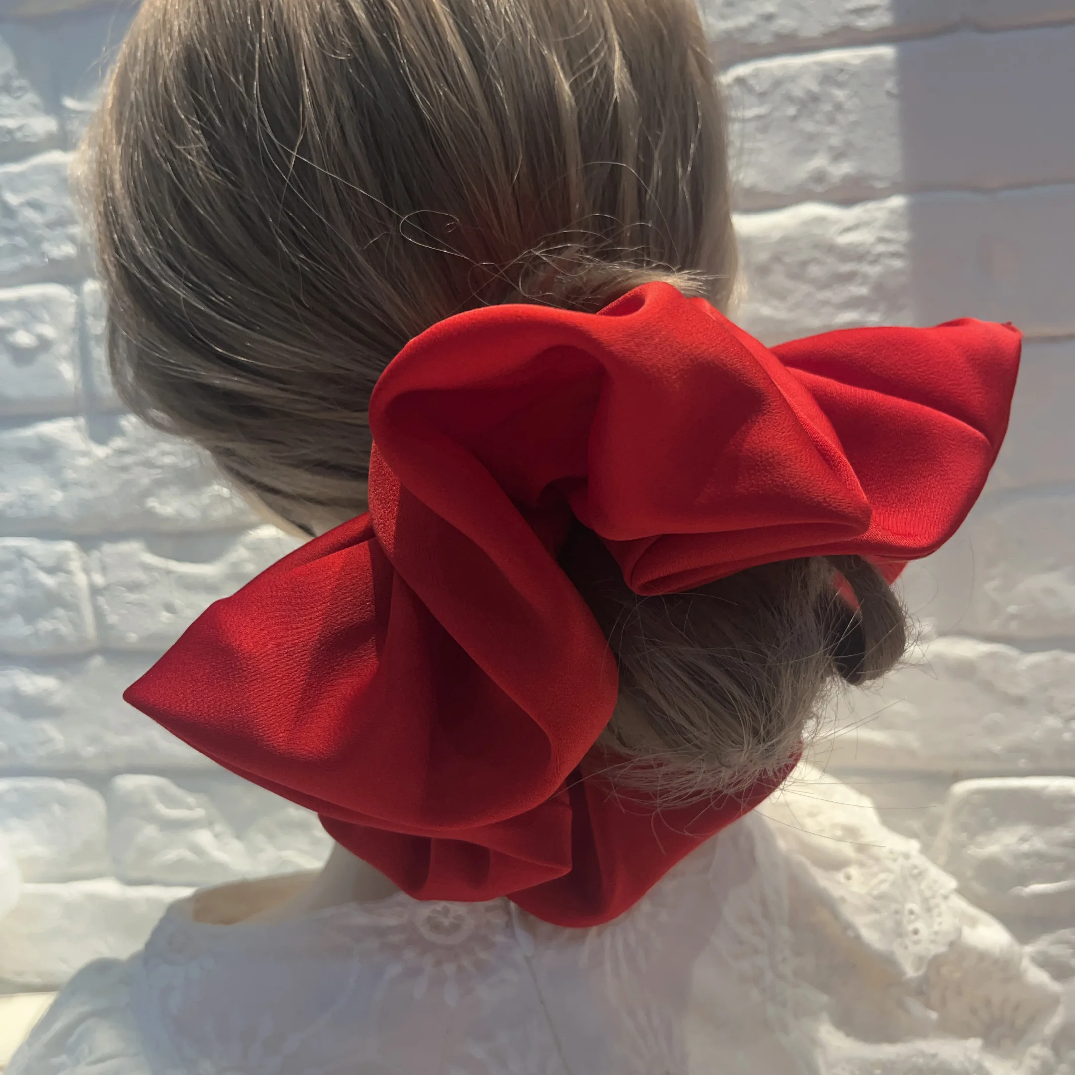 Super large fashionable  Korean Scrunchies for Women Girls  exaggerated hair ring French sausage ring hair accessory