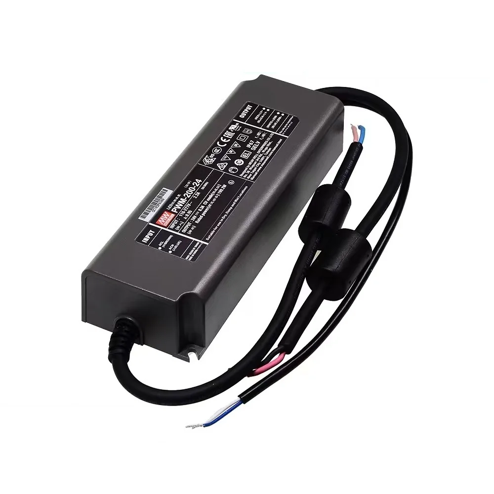 يعني حسنا LED تحويل التيار الكهربائي PWM-200-12/24/36/48 فولت 200 واط PWM الناتج DA2 يعتم IP67