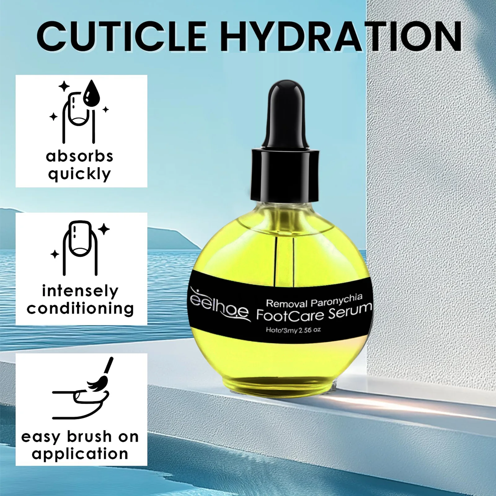 73ml Nail Art Voedingsolie Plantaardige Nagelriemolie Voeden Reparatie Beschadigd voor Nagelverzorging Hydrateert Versterken Heldere Thuis salon