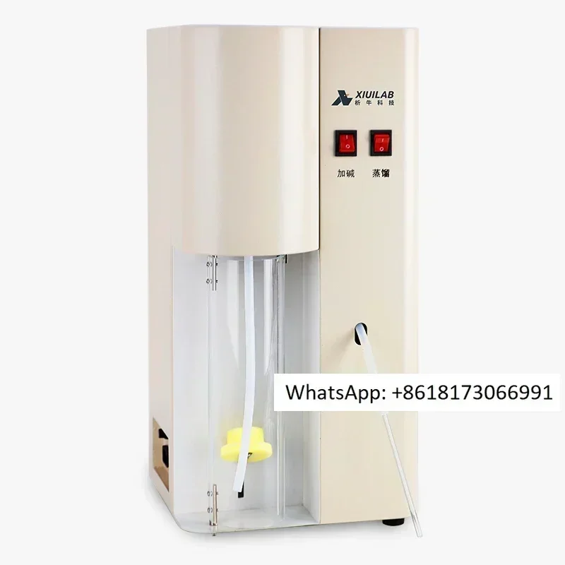Analizador de nitrógeno Kjeldahl completamente automático, dispositivo de destilación, analizador de proteínas KDN-580, horno de digestión