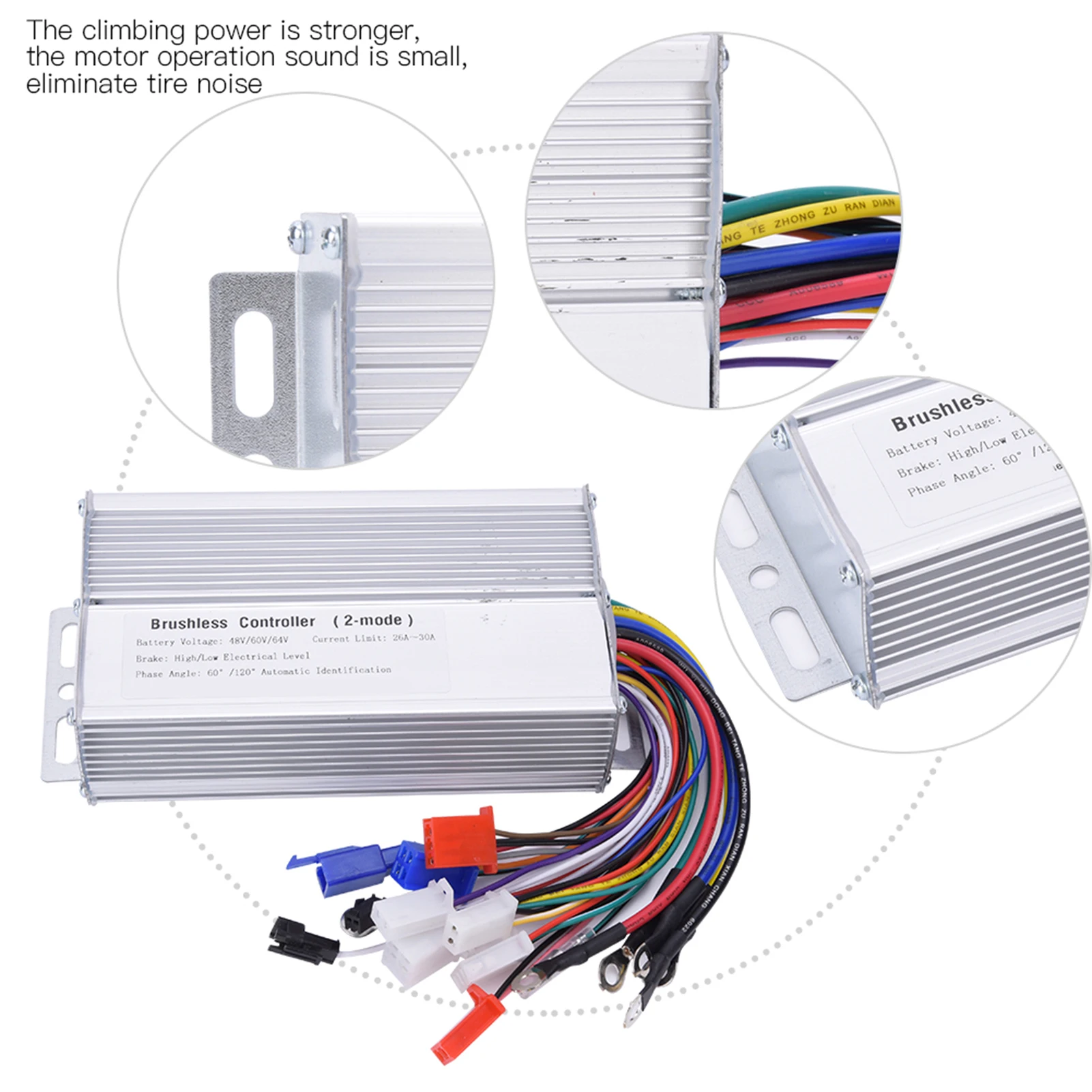 전기 스쿠터용 전기 브러시리스 속도 모터 컨트롤러, 48V, 60V, 64V, 1000W-1500W, 신제품