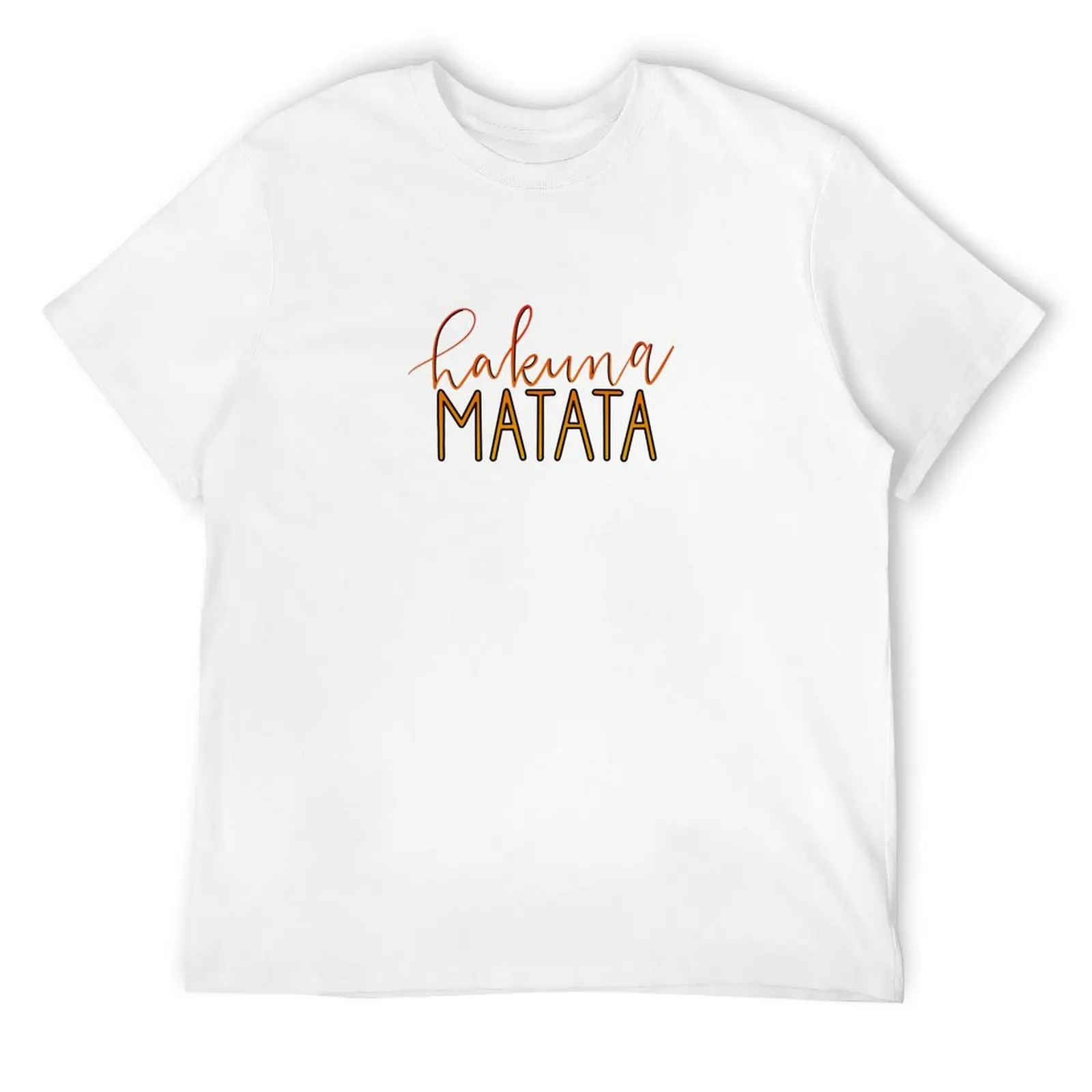 Hakuna Matata T-Shirt Clothing anime figures plus size clothes hippie clothes mens t shirts pack