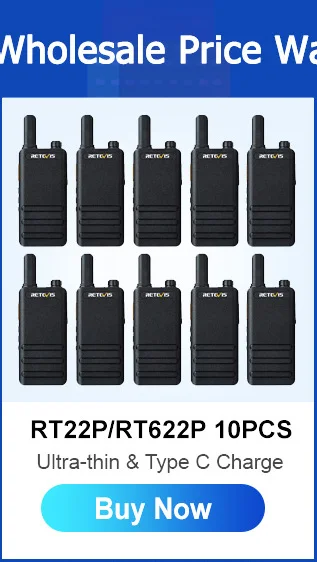 Retevis B63H Walkie-Talkie Mini-Funkgerät mit verstecktem Display, tragbares PMR446 VOX Profi-Funkgerät für Restaurant und Hotel – Detail 2