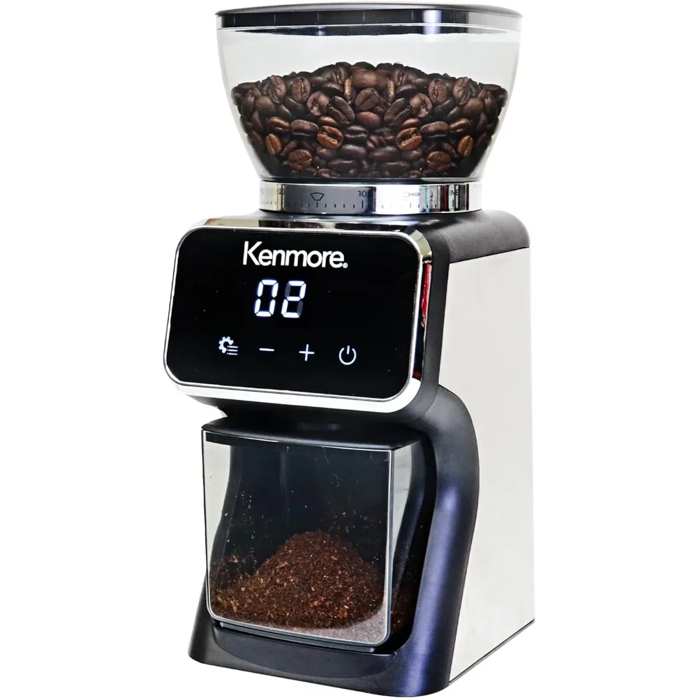 

Electric Conical Burr Coffee Grinder Adjustable Grind Size for Espresso French Press Drip Coffee Digital Control Spice