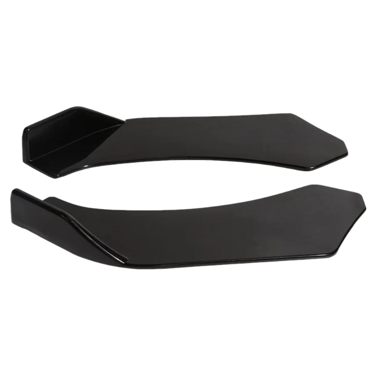 2Pcs Universal Car Front Shovel Bumper Lip Splitter Chin ABS Spoiler