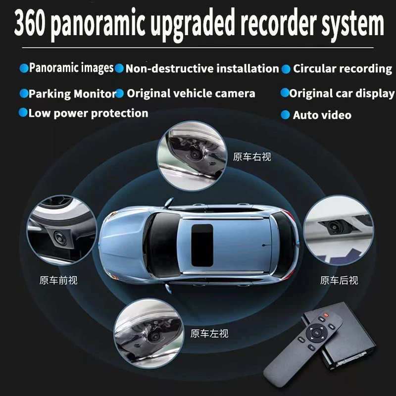 C1080P 360° Panoramic Camera HD Rear / Front / Left / Right 3D 360 Bird View Panoramic Accessories For Car Android Radio