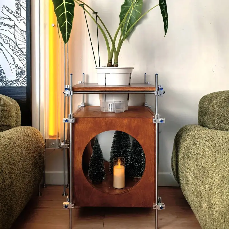 

Couch corner sides Ocean board side cabinet Optical shaft rack Solid wood locker