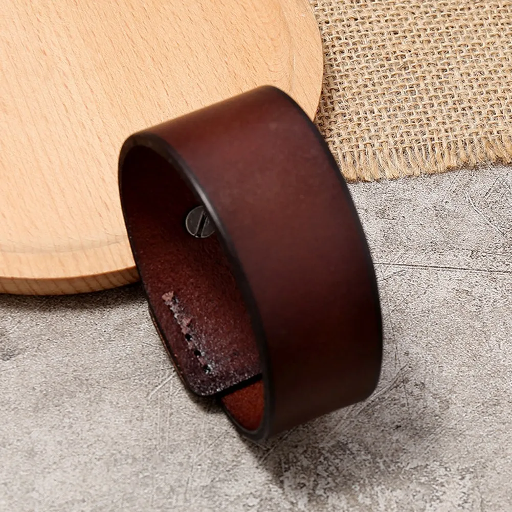 Retro Simple Leather Bracelet Bracelet Brown