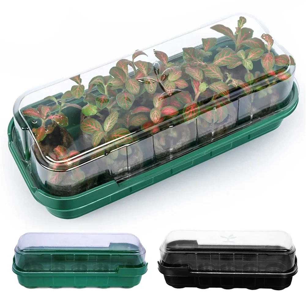 10 Grid Ventilation Germination Box With Ventilation Hole Cultivation Planting Box Square Round Seedling Starter Tray