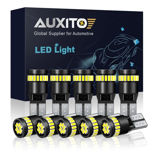 AUXITO 10/2 Uds W5W T10 bombillas LED Canbus 194 168 Led sin Error 5w5 Interior del coche cúpula lectura luz de matrícula lámpara de señal