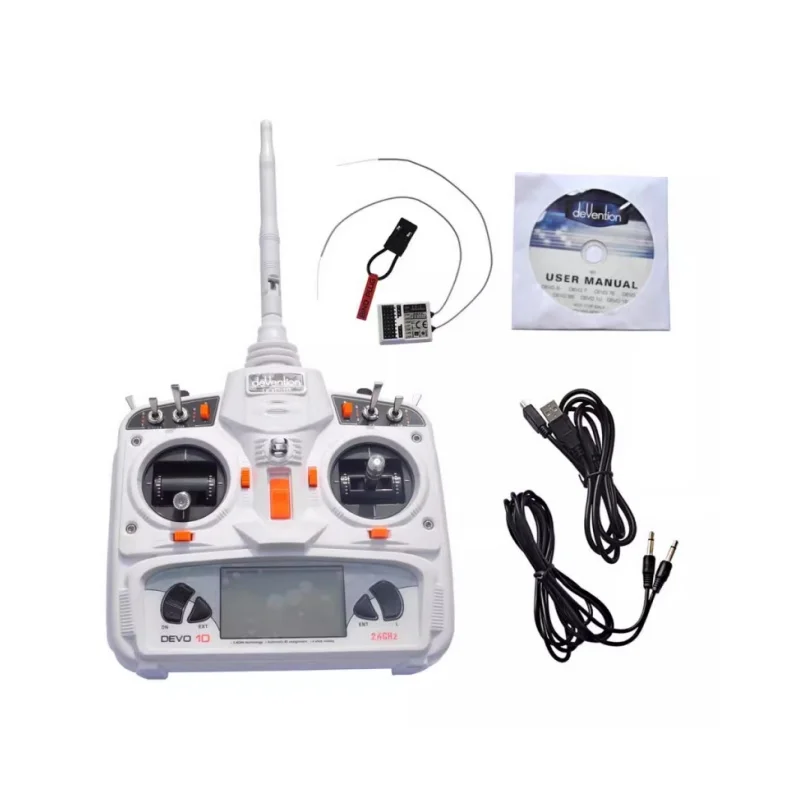 Walkera Devo 10 Transmitter 10-Channel DSSS Telemetry Deviation Mode Remote Controller For RC Car Boat Airplane Drone