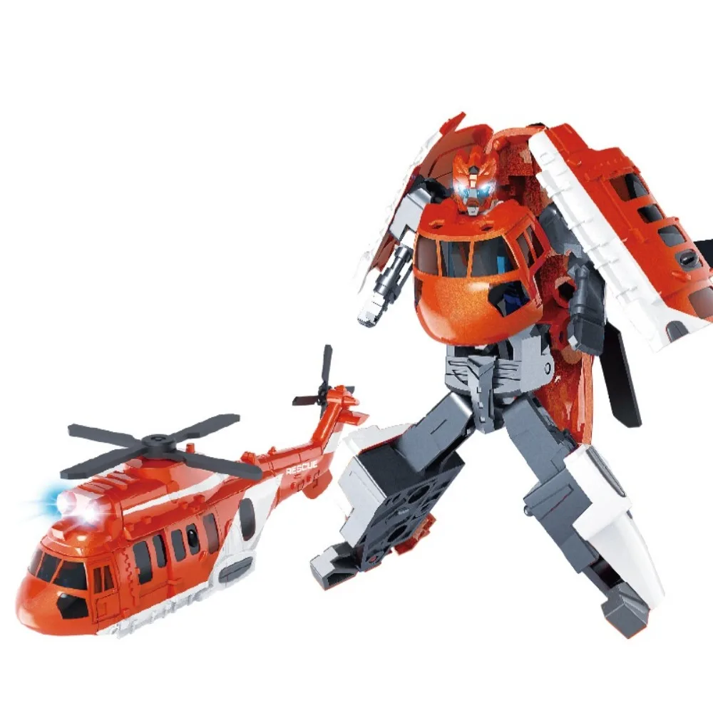 2 in 1 Deformation Robot Train Bulldozer Excavator Transformation Robot Model Railway Train Engineering Vehicle Robot