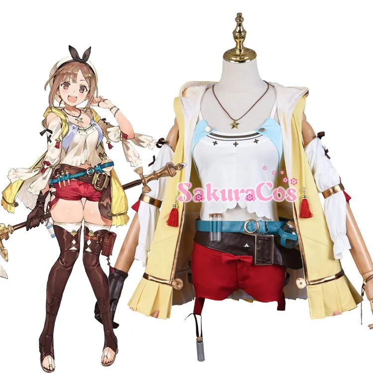 

COS-HoHo Anime Atelier Ryza: Ever Darkness & The Secret Hideout Reisalin Stout Lovely Uniform Cosplay Costume Halloween Outfit