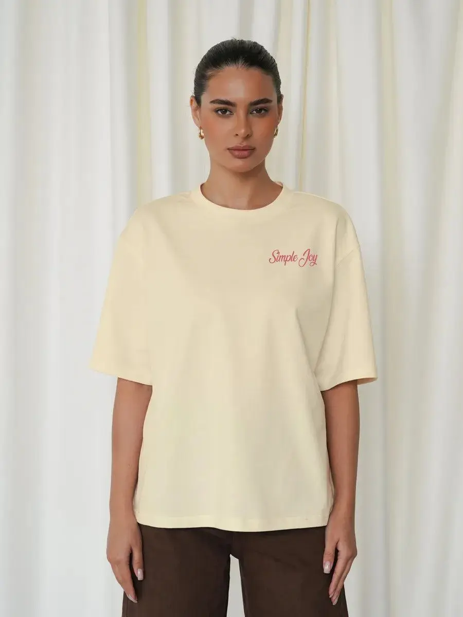 Retro 100% Pure Cotton American Pink orchid Summer New Cute Casual Women's Oversize T-shirt image 6